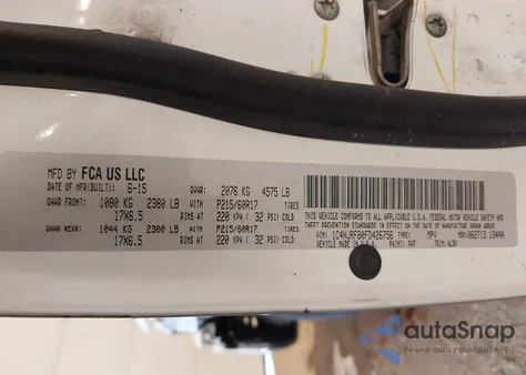 2015 Jeep Patriot High Altitude Edition z USA, uszkodzony, nr VIN 1C4NJRFB0FD426756